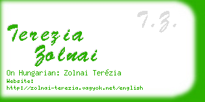 terezia zolnai business card